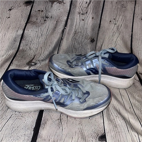 Saucony Ride ISO Blue 2019 Women’s Size 8.5 Tennis Shoes Sneakers Running Jogger - Picture 3 of 7